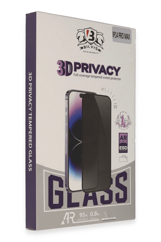 iPhone 13 Pro Max Bilvis 3D Hayalet Cam Ekran Koruyucu