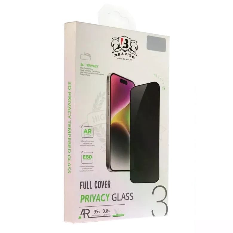 İphone 13 Pro Max Bilvis 3d Hayalet Cam Ekran Koruyucu