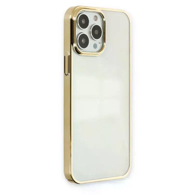 İphone 13 Pro Max Kılıf Element Silikon - Gold
