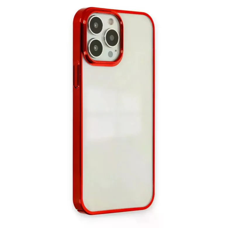 İphone 13 Pro Max Kılıf Element Silikon - Kırmızı