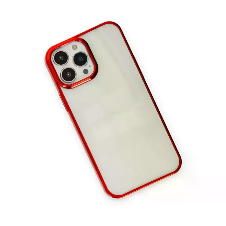 İphone 13 Pro Max Kılıf Element Silikon - Kırmızı