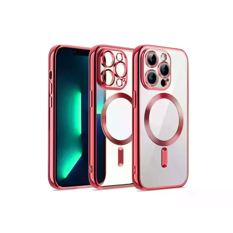 iPhone 13 Pro Max Kılıf Kross Magneticsafe Kapak - Kırmızı