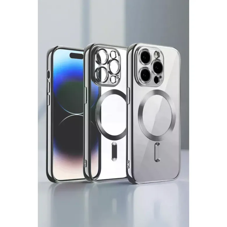 iPhone 13 Pro Max Kılıf Kross Magneticsafe Kapak - Mor
