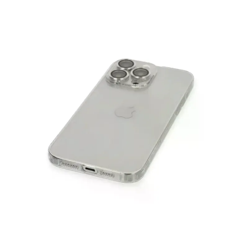 iPhone 13 Pro Max Kılıf Luko Lens Silikon - Gümüş