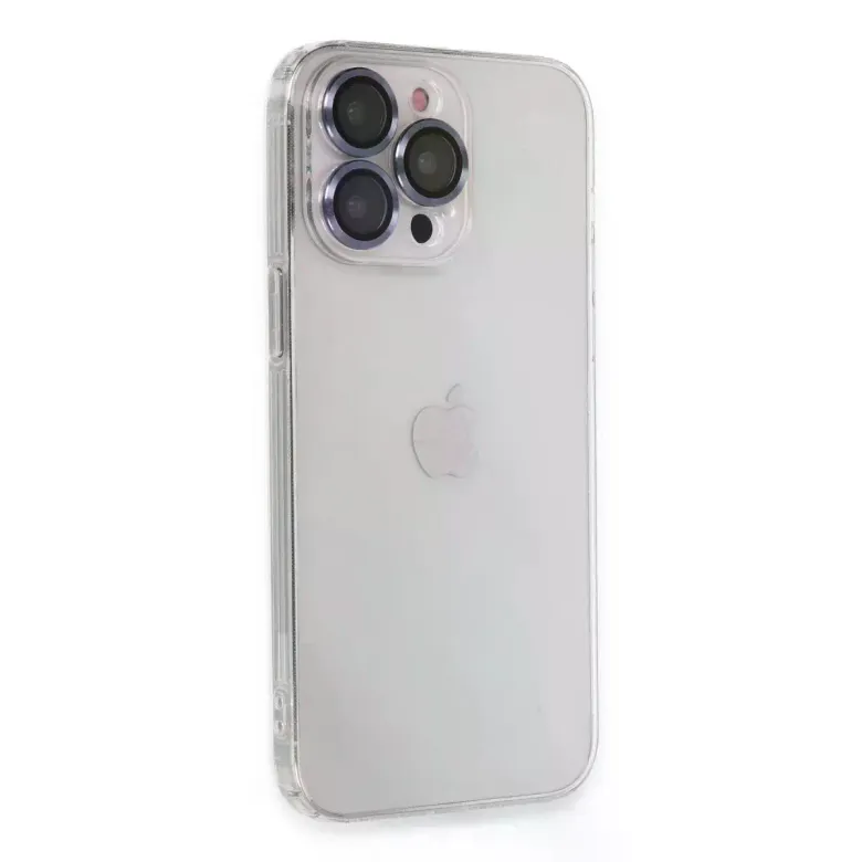iPhone 13 Pro Max Kılıf Luko Lens Silikon - Sierra Blue