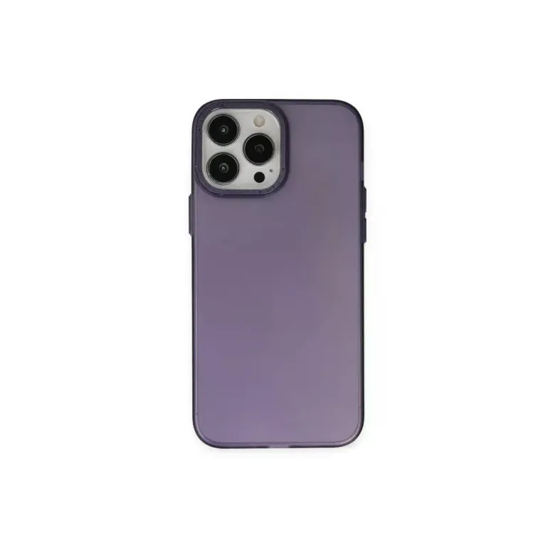 iPhone 13 Pro Max Kılıf Modos Metal Kapak - Derin Mor