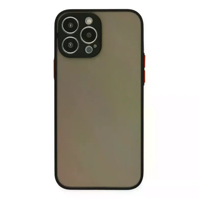 İphone 13 Pro Max Kılıf Montreal Silikon Kapak - Siyah