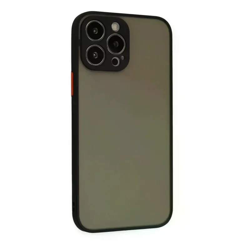 İphone 13 Pro Max Kılıf Montreal Silikon Kapak - Siyah