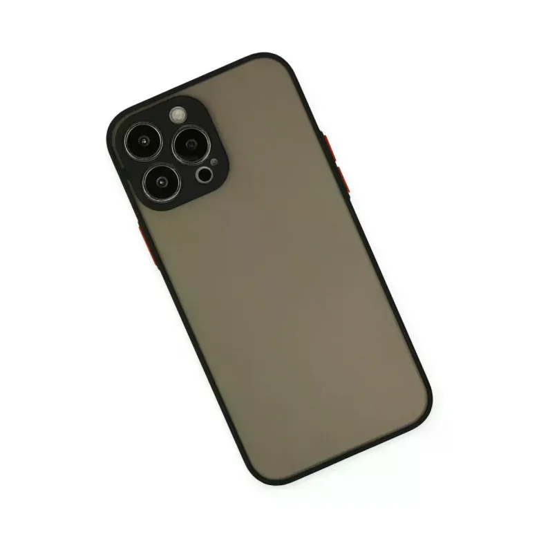 İphone 13 Pro Max Kılıf Montreal Silikon Kapak - Siyah