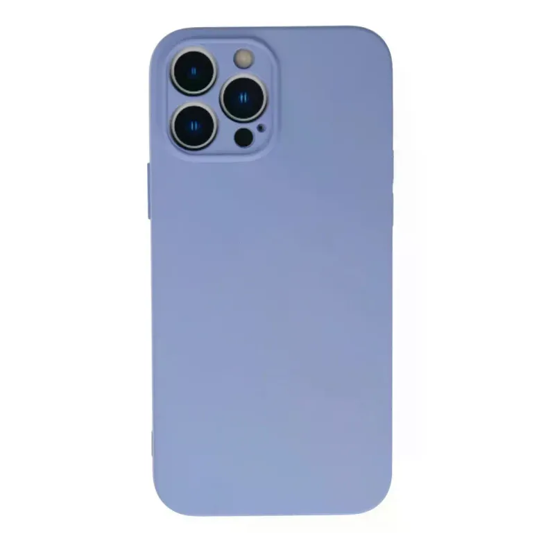 İphone 13 Pro Max Kılıf Nano İçi Kadife Silikon - Lila