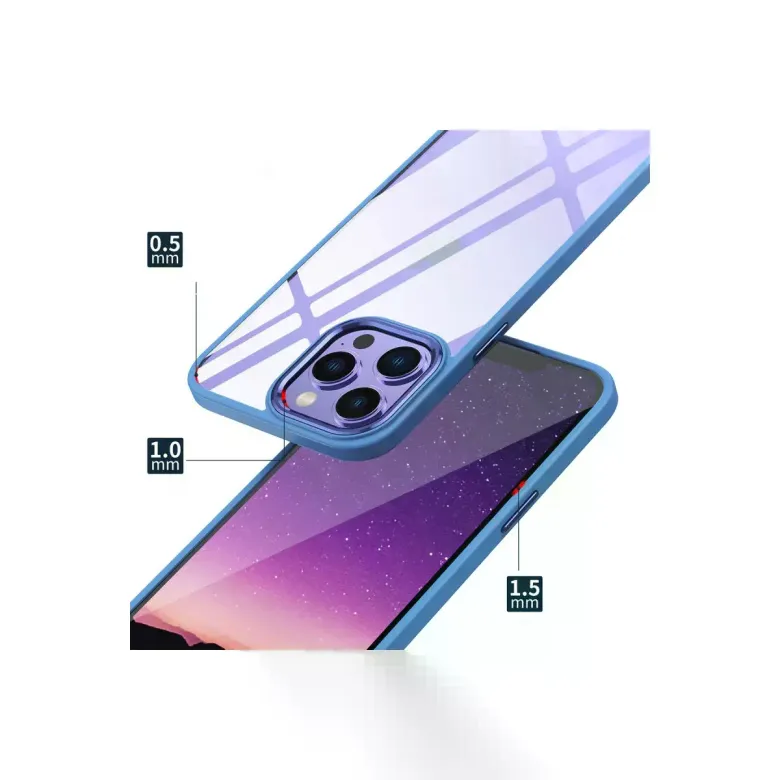 İphone 13 Pro Max Kılıf Power Silikon - Lila