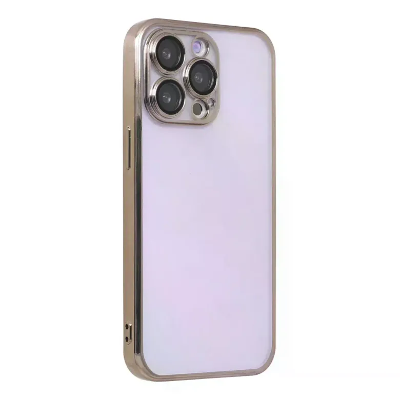 İphone 13 Pro Max Kılıf Razer Lensli Silikon - Gold