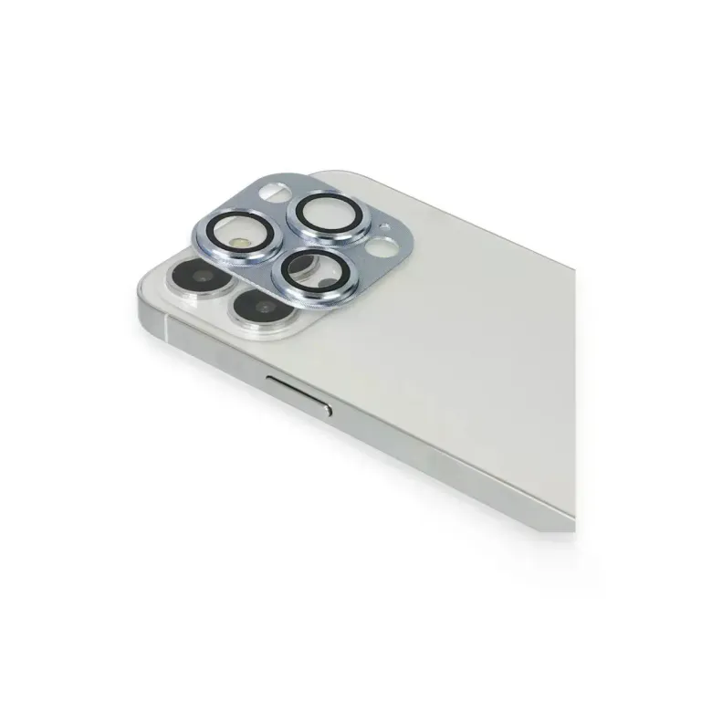iPhone 13 Pro Max Pers Alüminyum Kamera Lens - Sierra Blue