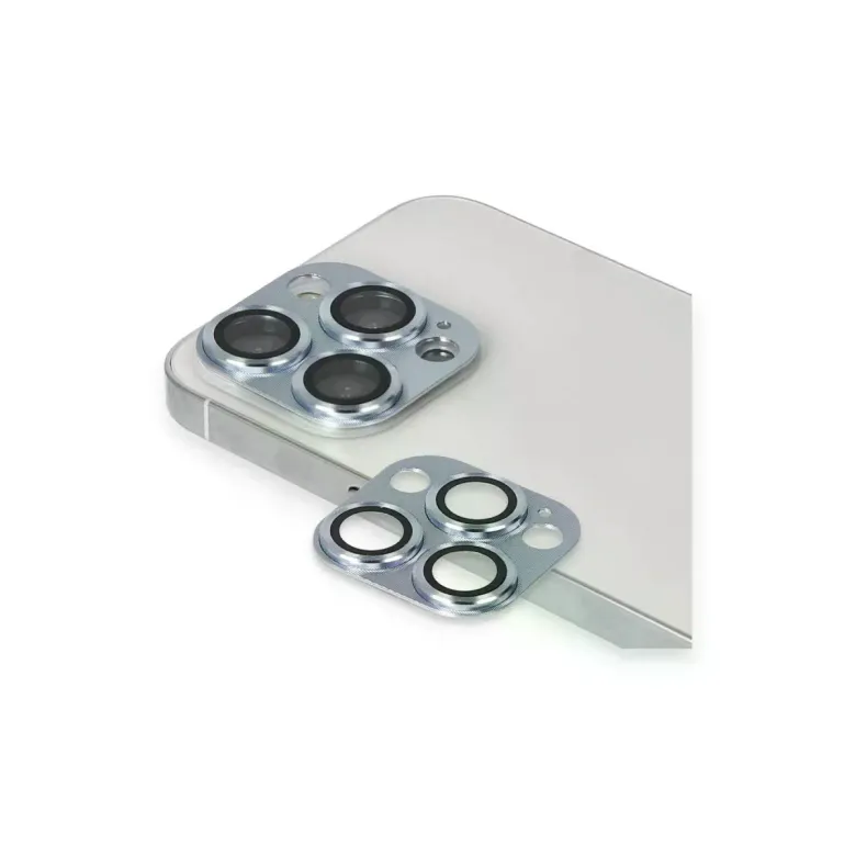 iPhone 13 Pro Max Pers Alüminyum Kamera Lens - Sierra Blue