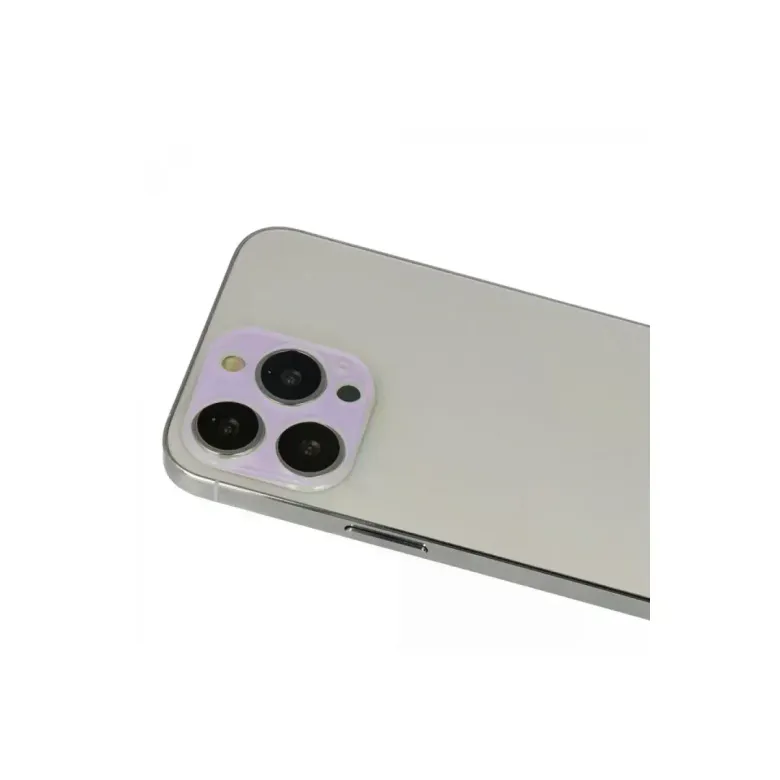 İphone 13 Pro Max Rainbow Kamera Lens Koruma Cam - Mor