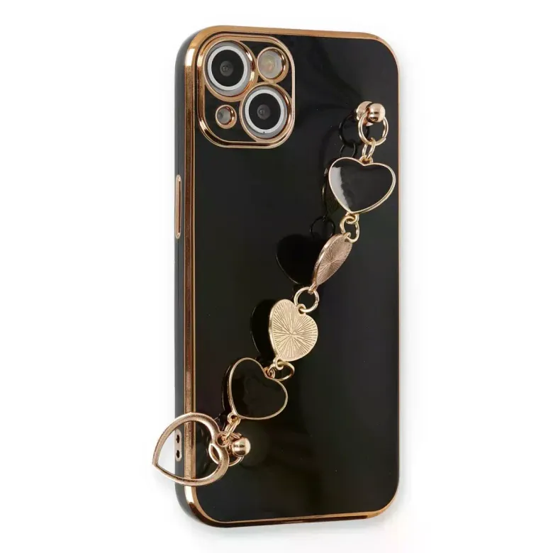 iPhone 14 Kılıf Esila Silikon - Siyah