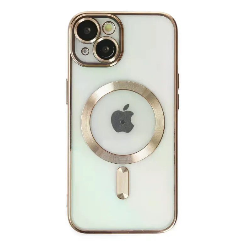 iPhone 14 Kılıf Kross Magneticsafe Kapak - Gold