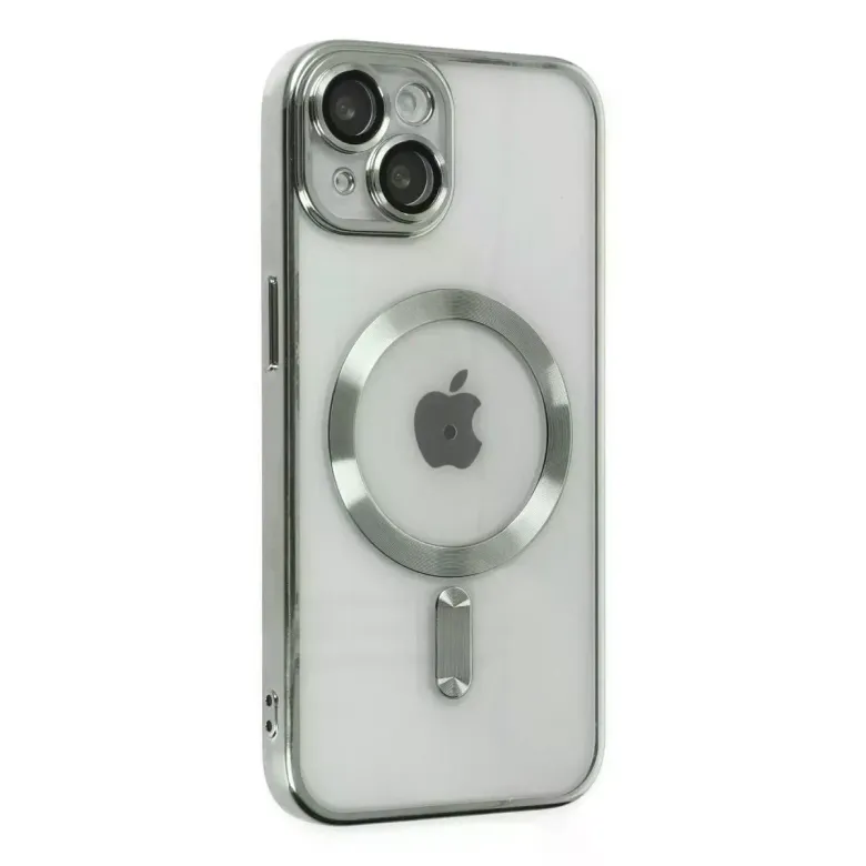 iPhone 14 Kılıf Kross Magneticsafe Kapak - Gümüş