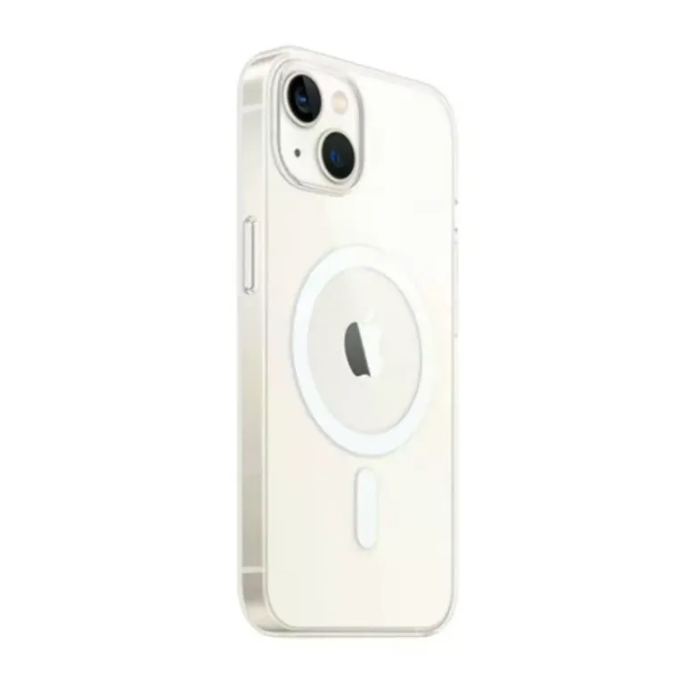 iPhone 14 Kılıf Magneticsafe Şeffaf Silikon - Şeffaf