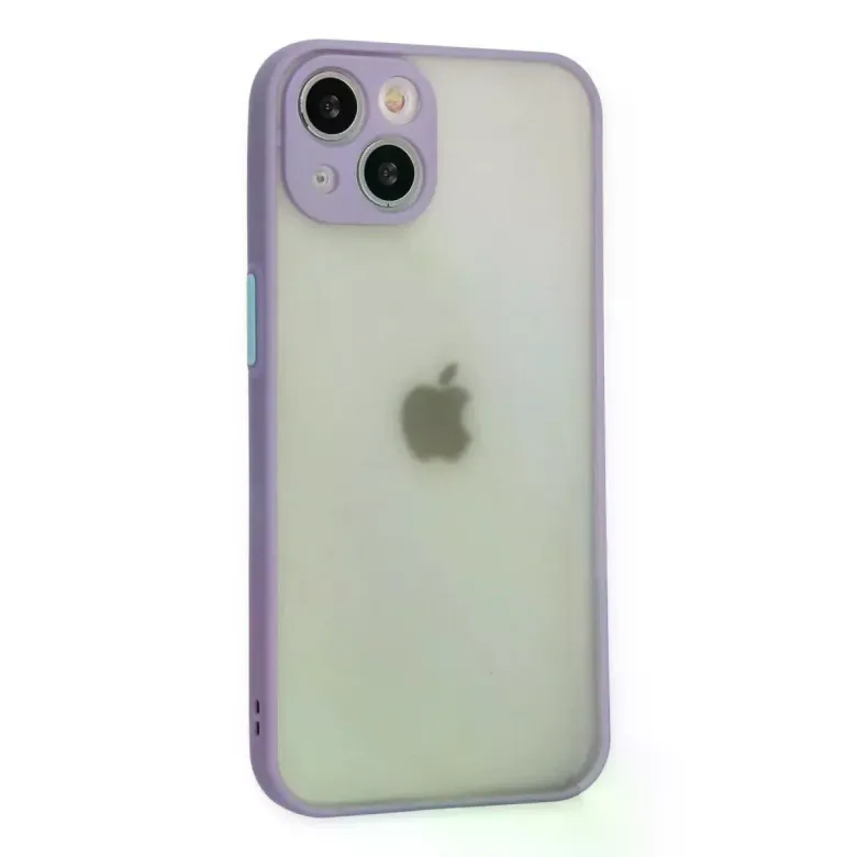 iPhone 14 Kılıf Montreal Silikon Kapak - Mor