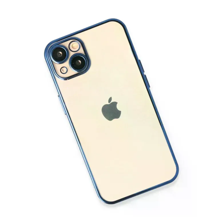 iPhone 14 Kılıf Razer Lensli Silikon - Açık Mavi
