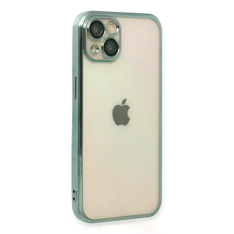 iPhone 14 Kılıf Razer Lensli Silikon - Yeşil