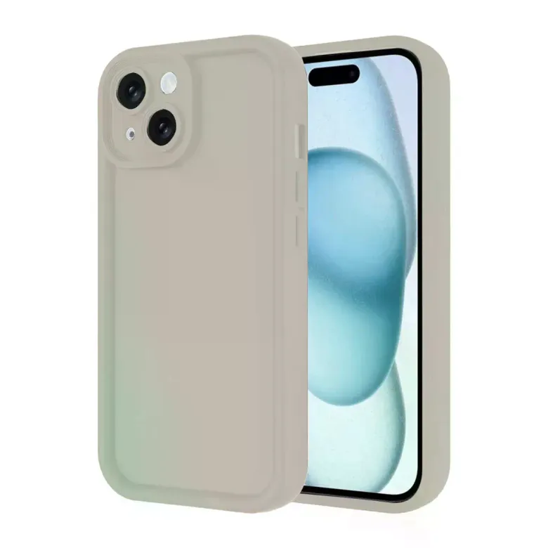 İphone 14 Kılıf Viera Silikon - Krem