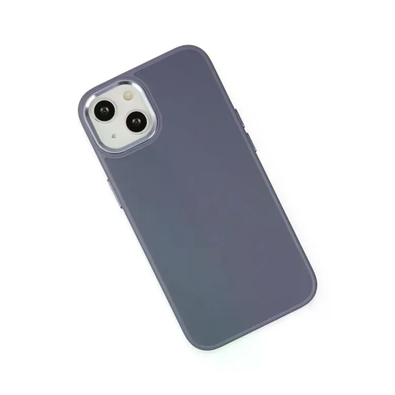 iPhone 14 Plus Kılıf Asya Deri Silikon - Mor