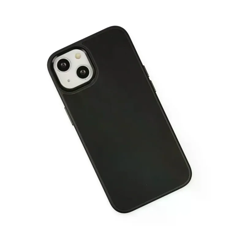 iPhone 14 Plus Kılıf Asya Deri Silikon - Siyah
