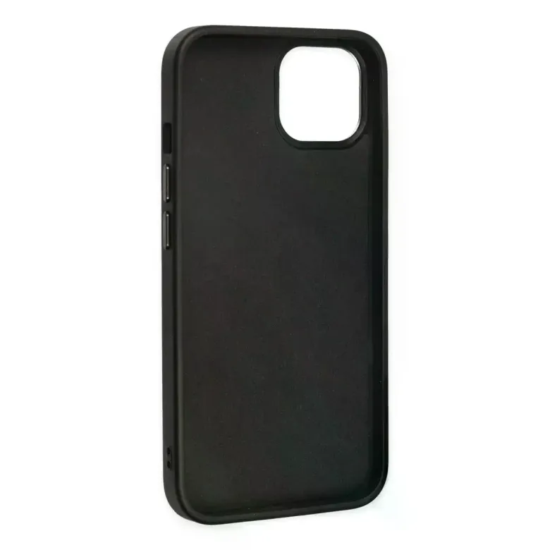 iPhone 14 Plus Kılıf Asya Deri Silikon - Siyah