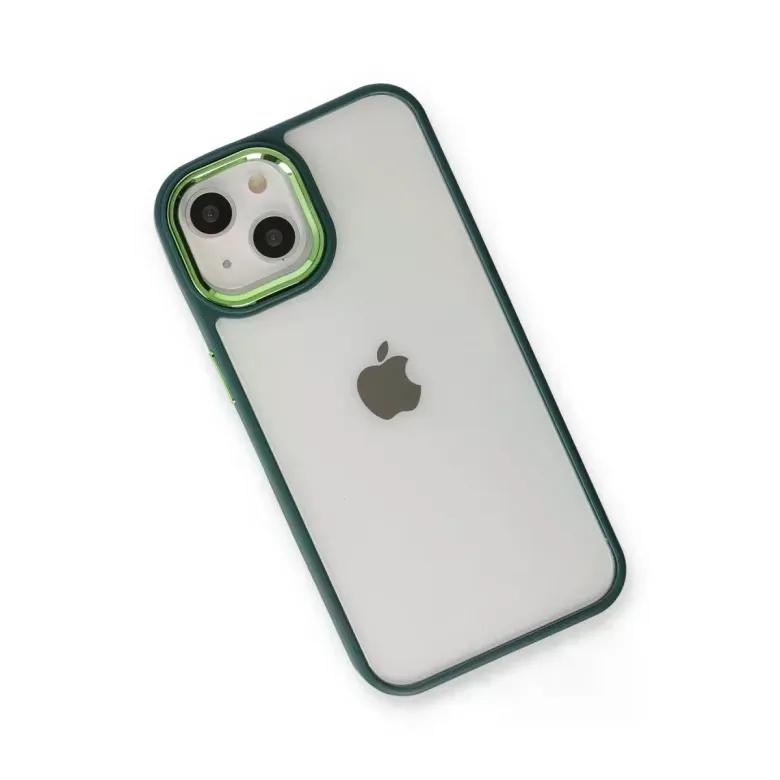 iPhone 14 Plus Kılıf Dora Kapak - Haki Yeşil