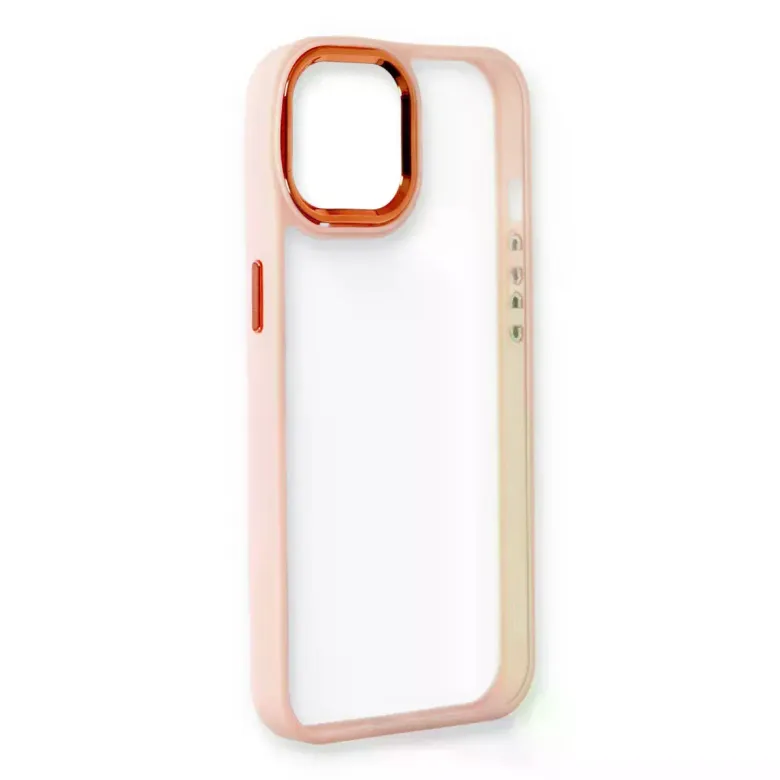iPhone 14 Plus Kılıf Dora Kapak - Pudra