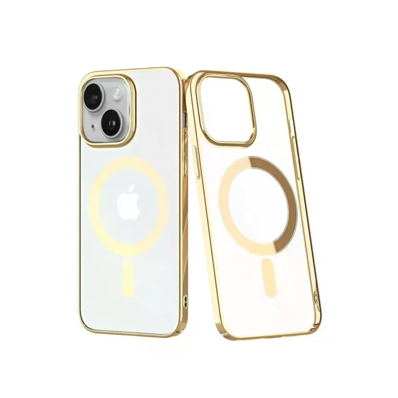 iPhone 14 Plus Kılıf Element Magneticsafe Sert Kapak - Gold
