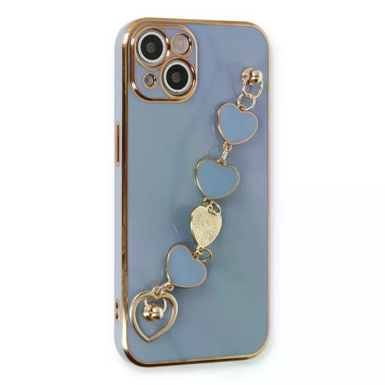 iPhone 14 Plus Kılıf Esila Silikon - Gri