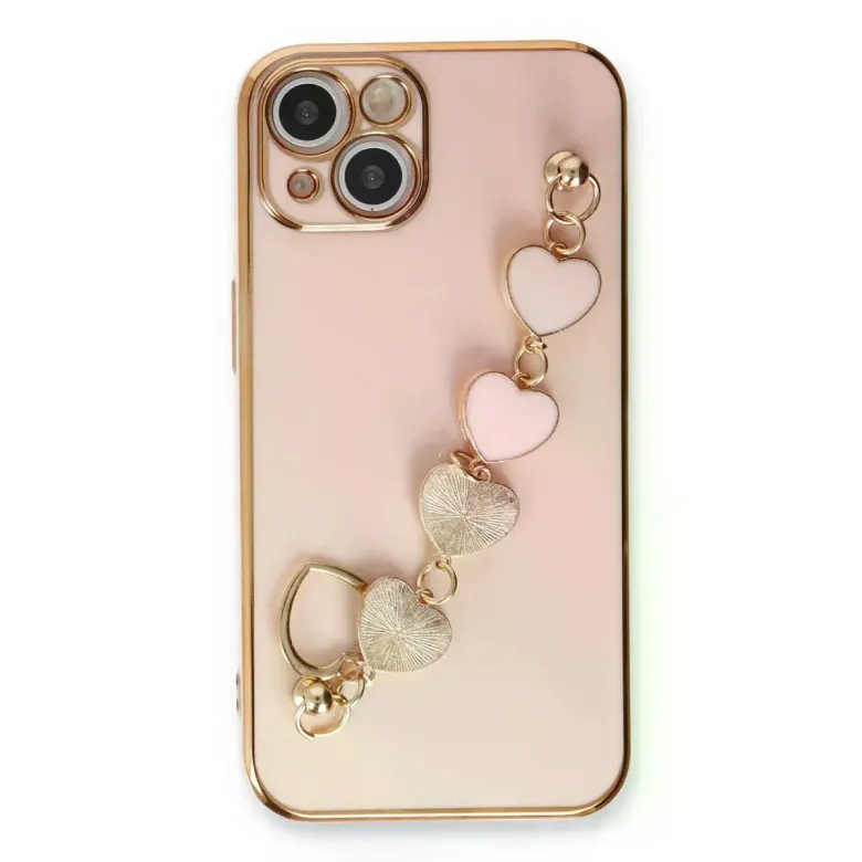 iPhone 14 Plus Kılıf Esila Silikon - Pudra