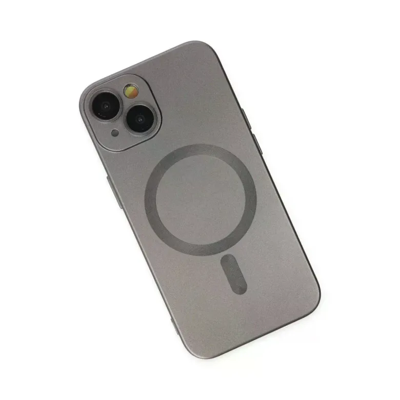 iPhone 14 Plus Kılıf Moshi Lens Magneticsafe Silikon - Füme