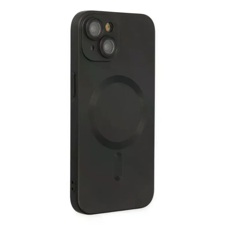 iPhone 14 Plus Kılıf Moshi Lens Magneticsafe Silikon - Siyah