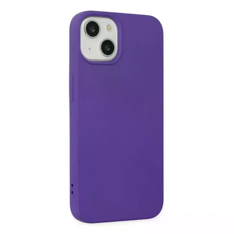 iPhone 14 Plus Kılıf Nano içi Kadife Silikon - Mor