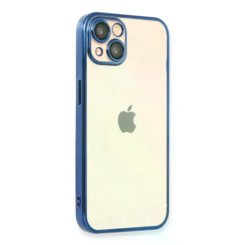 iPhone 14 Plus Kılıf Razer Lensli Silikon - Açık Mavi