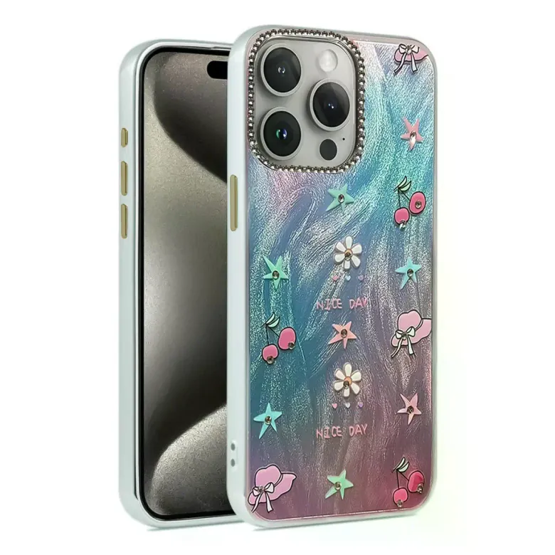 İphone 14 Pro Kılıf Blade Aynalı Desenli Kapak - Desen 4