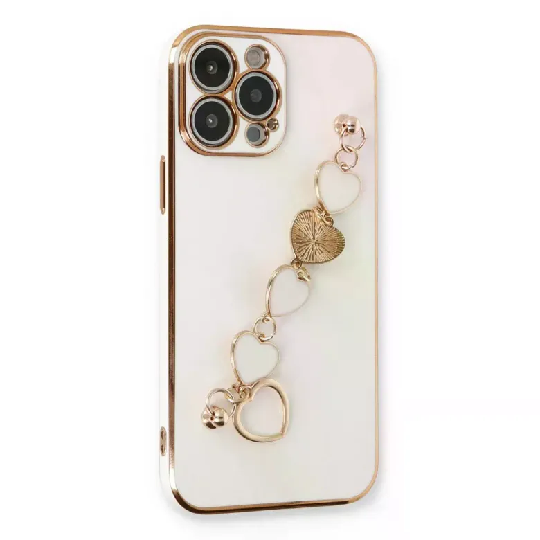 iPhone 14 Pro Kılıf Esila Silikon - Beyaz