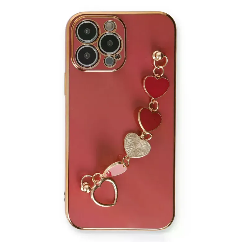 iPhone 14 Pro Kılıf Esila Silikon - Kırmızı