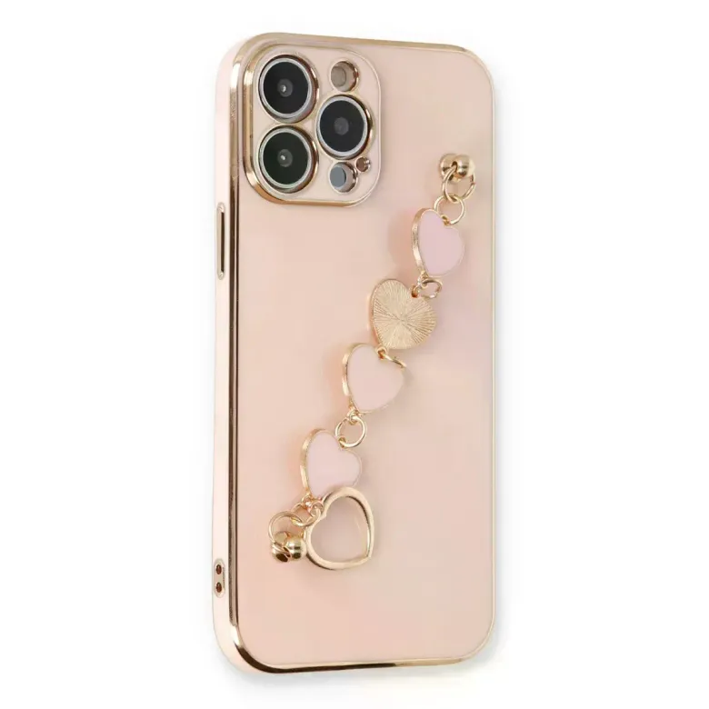 iPhone 14 Pro Kılıf Esila Silikon - Pudra