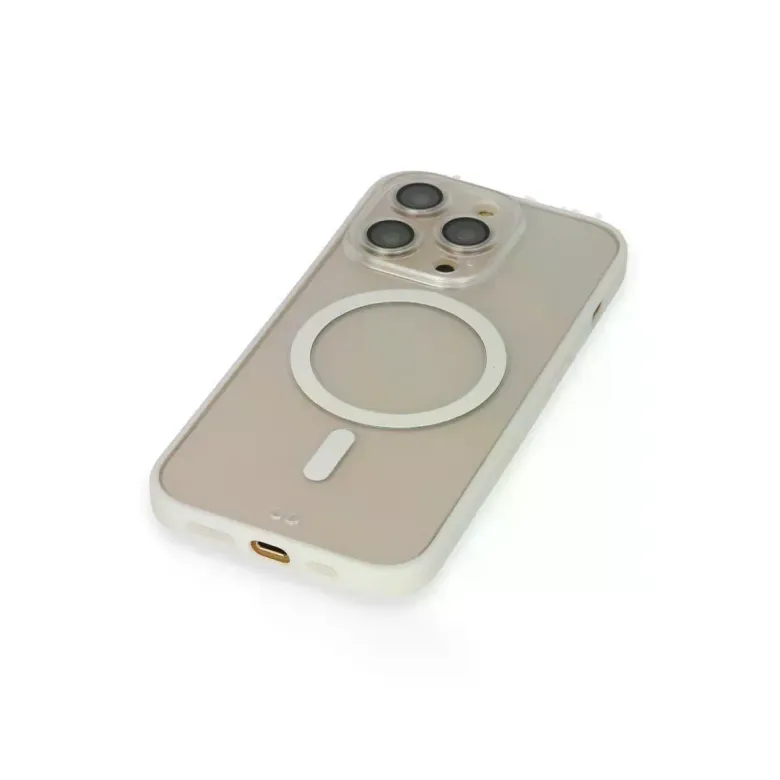 İphone 14 Pro Kılıf Grand Magneticsafe Kapak - Beyaz