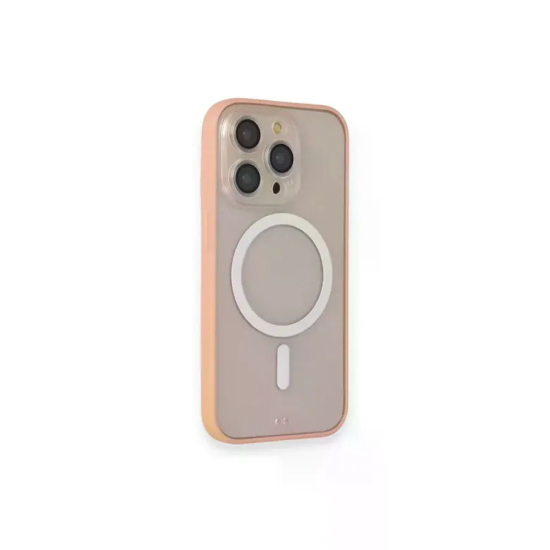 İphone 14 Pro Kılıf Grand Magneticsafe Kapak - Pembe