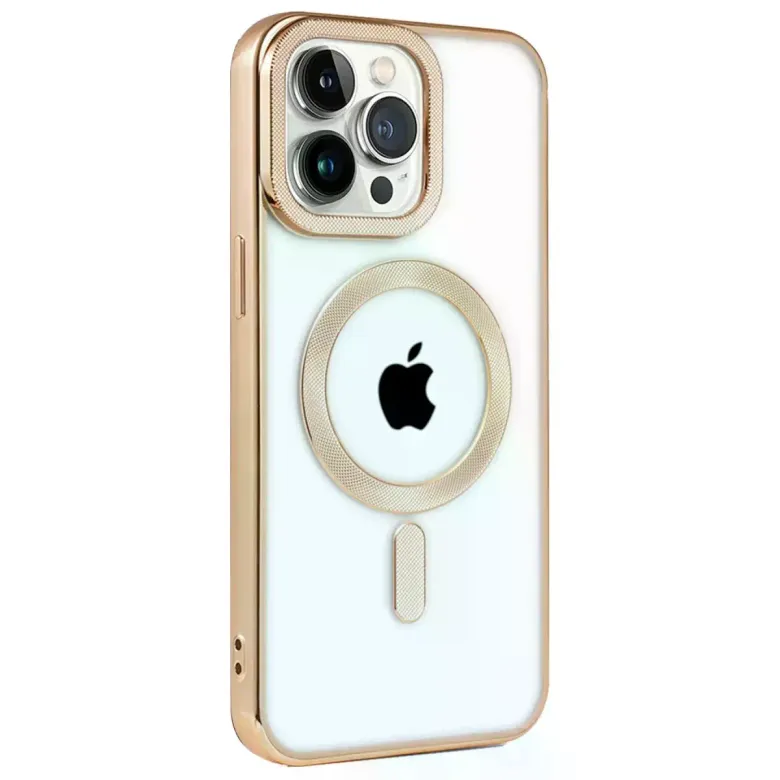 iPhone 14 Pro Kılıf Kronos Magsafe Kapak - Gold
