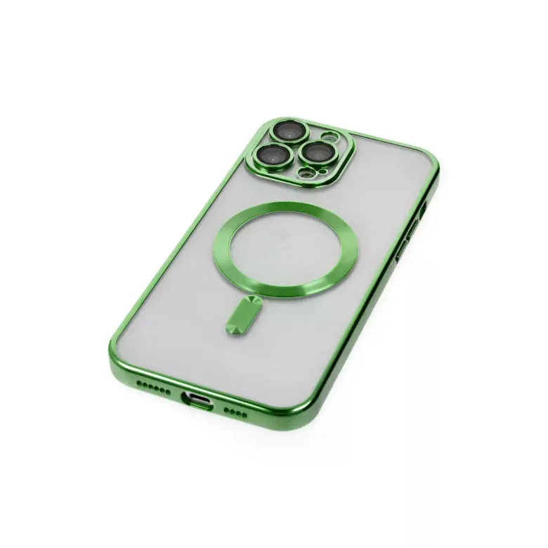iPhone 14 Pro Kılıf Kross Magneticsafe Kapak - Koyu Yeşil