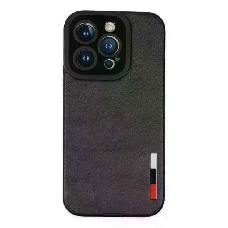 iPhone 14 Pro Kılıf Loop Deri Silikon - Siyah