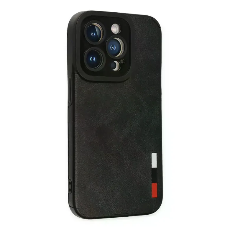 iPhone 14 Pro Kılıf Loop Deri Silikon - Siyah