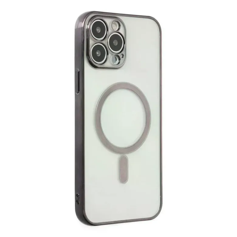 İphone 14 Pro Kılıf Magneticsafe Lazer Silikon - Siyah